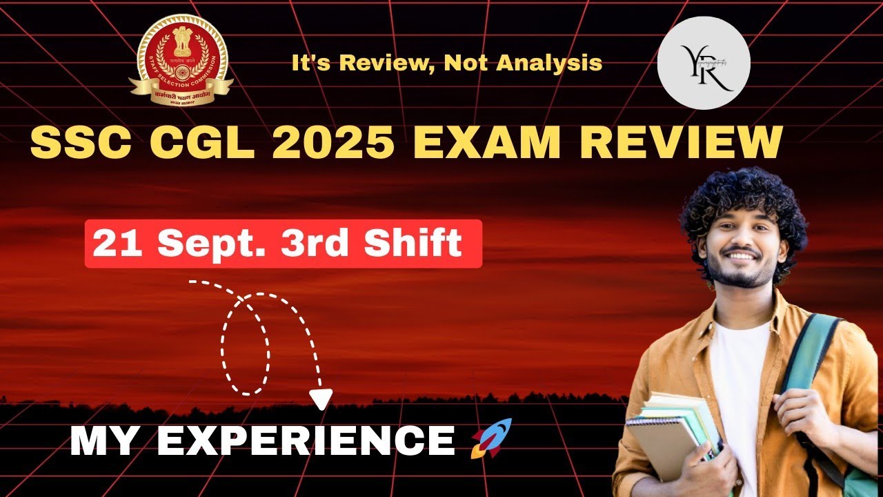 SSC CGL 2025 EXAM REVIEW || 21 Sept 3rd Shift || My Self Given Review 💔💯