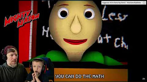 Baldi vs SlenderMan Video Game Rap Battles REACTION!!!! | Mighty Mason Gaming |