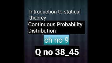 Q no 38-45 ch no 9 bsc and bs hons statistics Mathcity