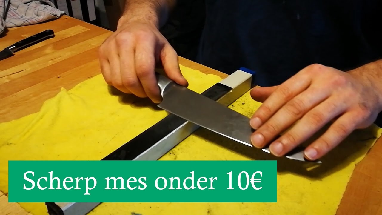 Moderniseren Barcelona paling mes slijpen onder de 10 € of slijpen met schuurpapier. - YouTube