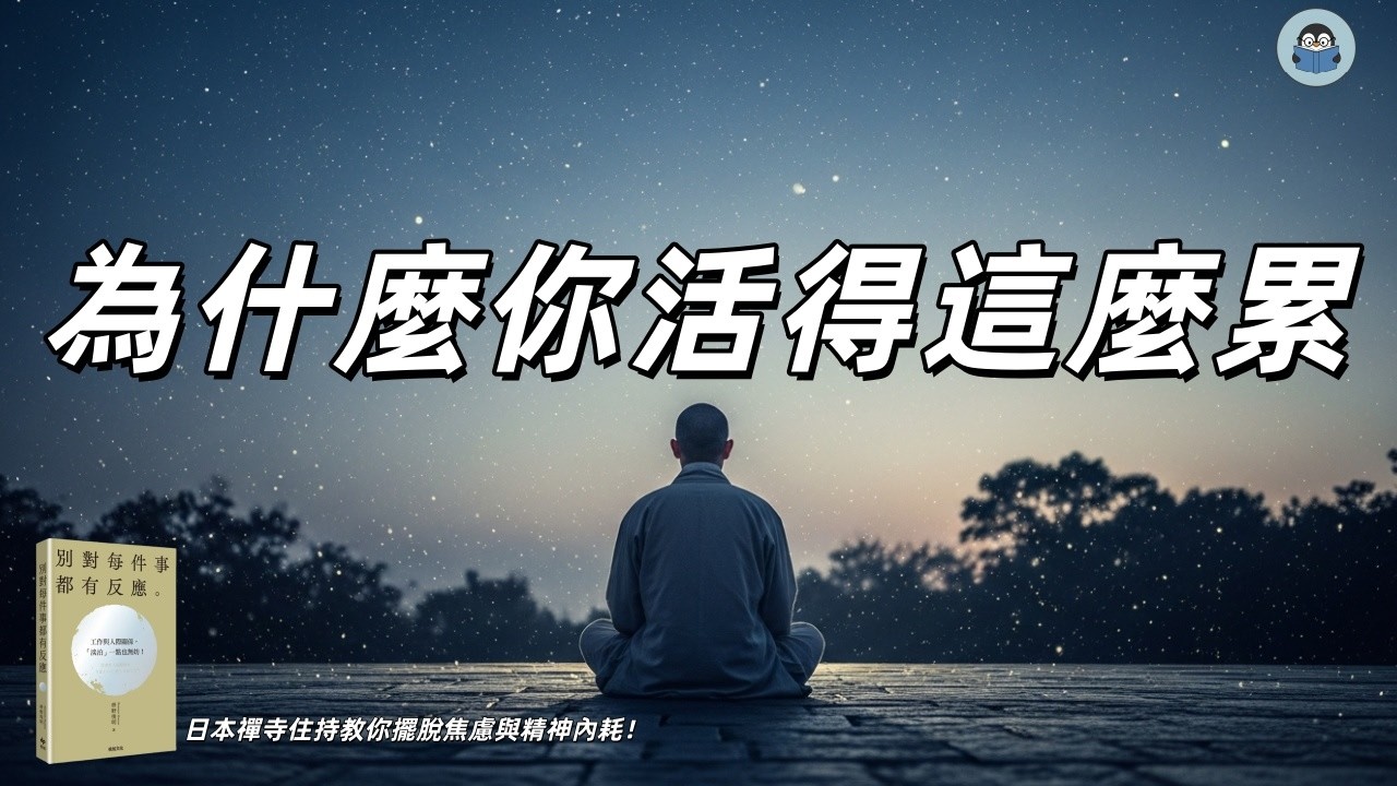 明明沒做什麼卻累到崩潰？ 停止過度反應！ 日本禪寺住持教你擺脫焦慮與精神內耗《別對每件事都有反應》