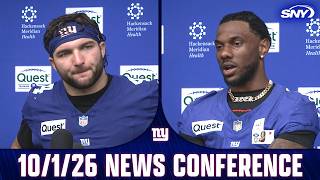 Cam Skattebo & Malik Nabers on J.J. McCarthy's arrival to Giants