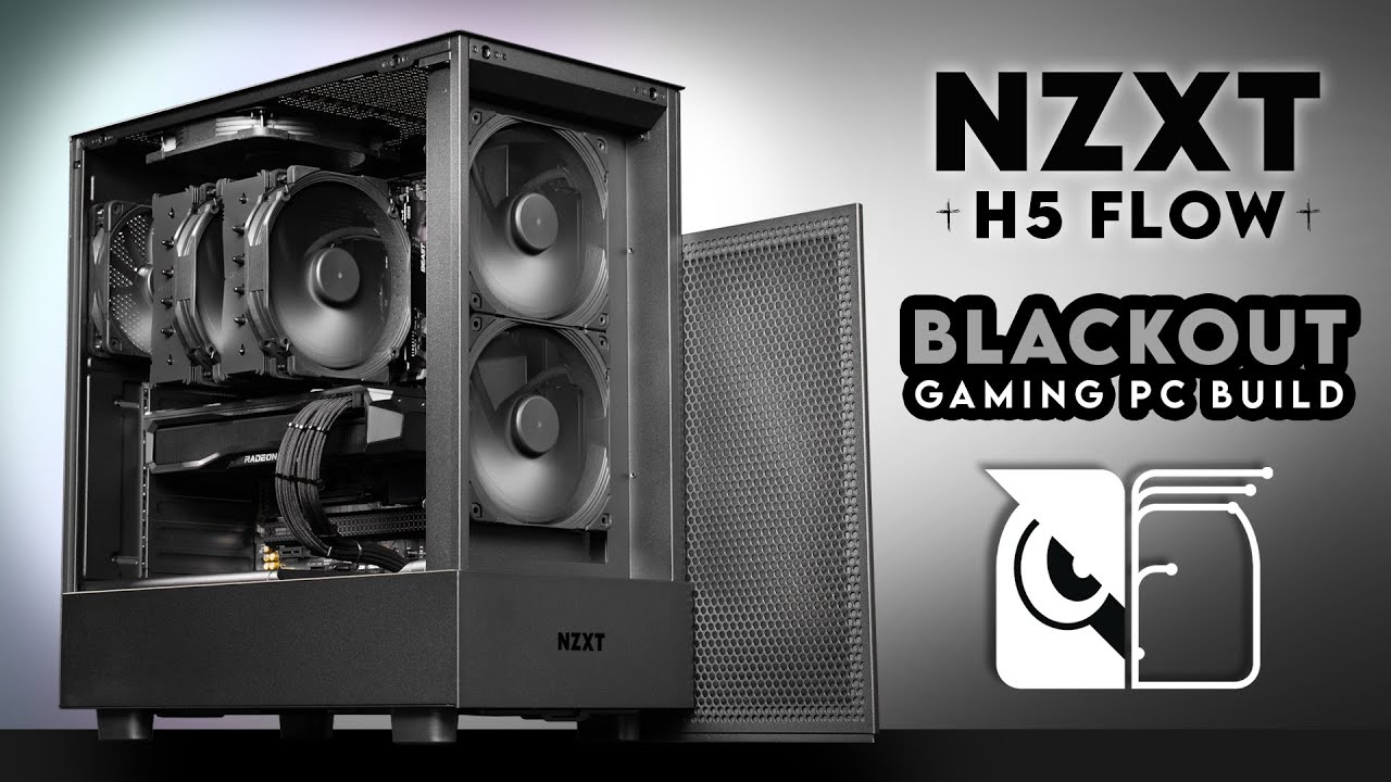 Shhh, It's Lights Out!  NZXT H5 Flow Blackout Gaming PC Build