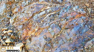 Gold In Calcite Stringers & High Grade Grab Samples On A Creek!