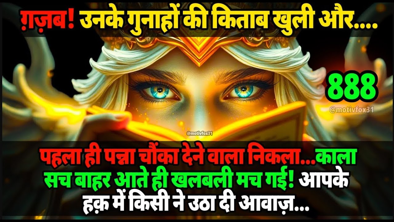 ग़ज़ब! उनके गुनाहों की किताब खुली और पहला ही पन्ना चौंका देने वाला निकला…🌈 universe message