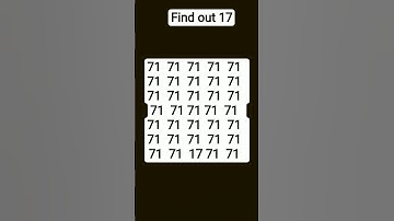 Find out 17 of 71 🤯 #quiz #challenge #illusion #quiztime #puzzle #find #numberpuzzles #quizness