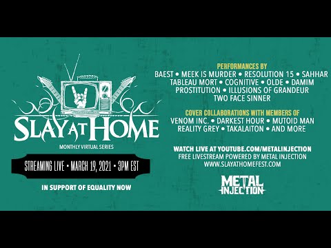 SLAY AT HOME Monthly (March) Live Stream | Metal Injection