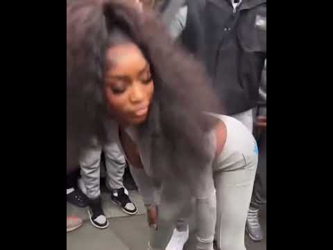 Ivorian doll twerking on Digga D while flexing flooded diamond Rolex