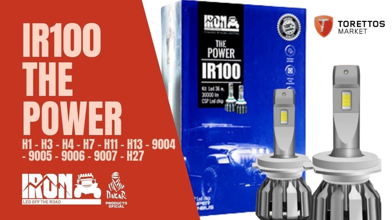 Kit Focos IRON Led Ir100 Tecnología Alemana YouTube
