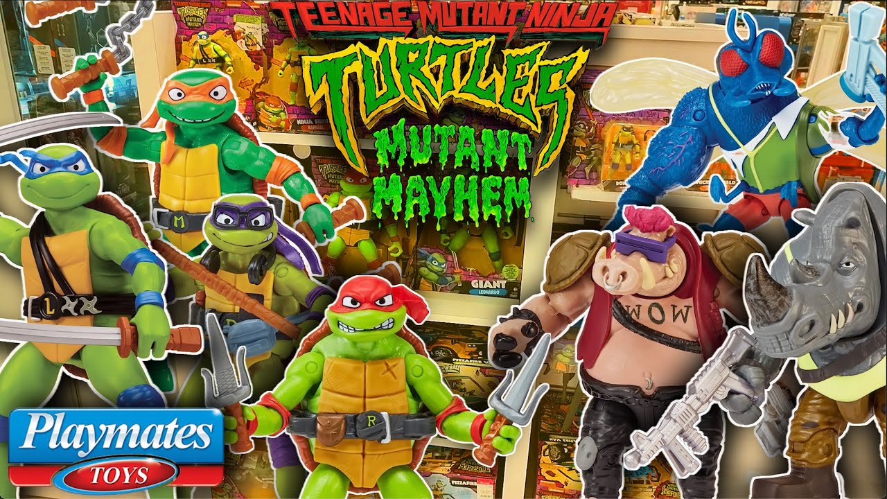 Todas las Figuras y Juguetes de las Tortugas Ninja Caos Mutante - TMNT:  Mutant Mayhem 