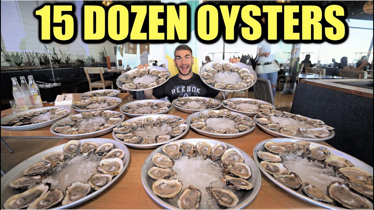INSANE 180 OYSTER CHALLENGE (15 DOZEN) Famous Gulf Oyster House