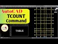 Tcount command in autocad  automatic text numbering in autocad  cad career