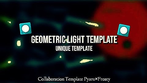 Avee Player Visualizer - Geometric Light Template - Frosty × Pyaru - Unique Template
