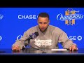 Stephen Curry Postgame Interview | Golden State Warriors dominate Oklahoma City Thunder 136-125