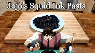 Homemade Squid Ink Pasta From Jojo's Bizarre Adventure! 🐙🍝 #Jojos #Pasta #Anime #Shorts