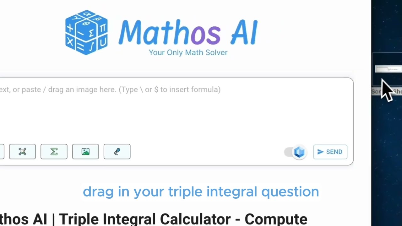Tutorial - Mathos AI Triple Integral Calculator