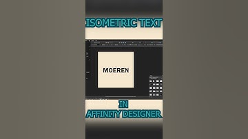 How To Create Isometric Text in Affinity Designer