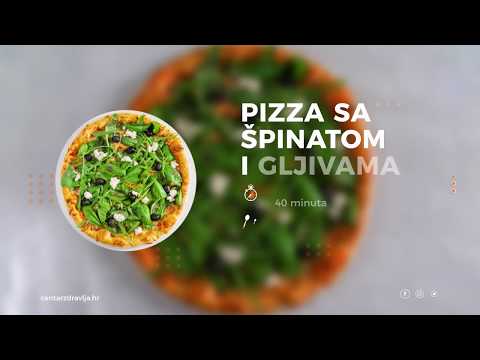 Video: Kako Napraviti Pizzu S Gljivama I špinatom