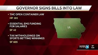 Iowa Gov. Kim Reynolds signs 11 bills into law Friday