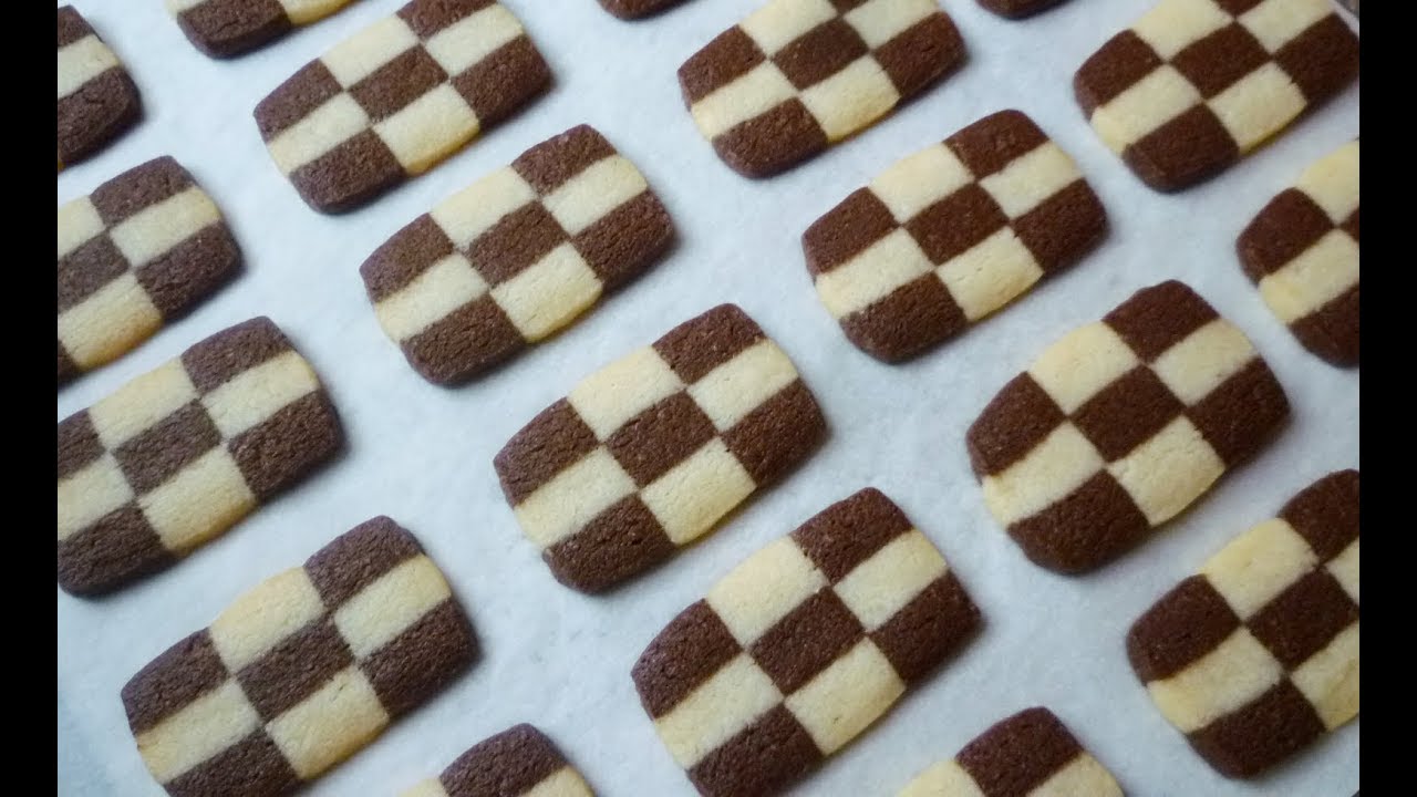 How To Shape Checkerboard Cookies How To Make Checkerboard Cookies 