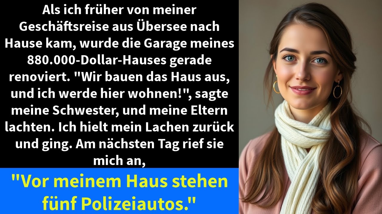 Als ich früher von meiner Geschäftsreise aus Übersee nach Hause kam, wurde die Garage meines