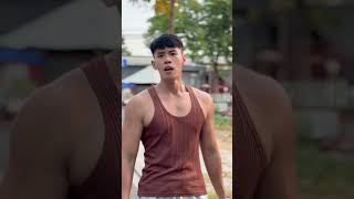 Behind the Unusual Actions | MUSCLE MAN | #namphuong #muscleman #funny #shorts #hero #kindness
