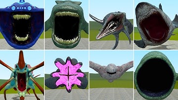 All Sea Monster Creatures Jumpscare In Garry