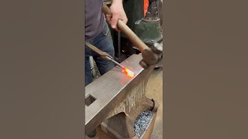 Blacksmith forging a small keyring. #blacksmith #makingvideos #forging #handmade