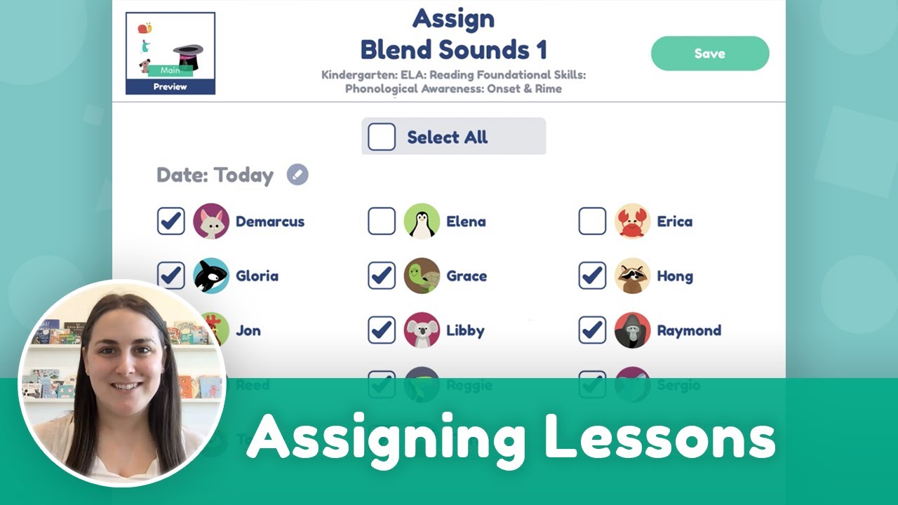 Assigning Lessons | Khan Academy Kids Teacher Tools