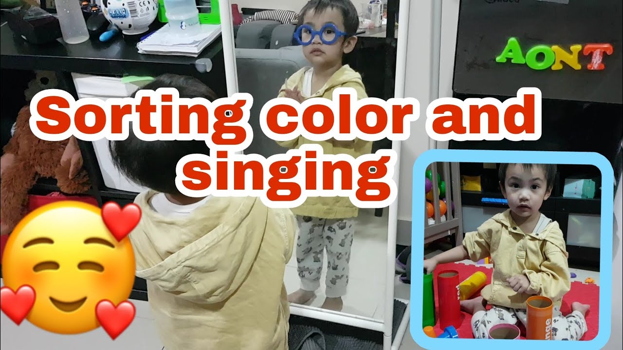 Playing sorting color and singing action song ||Happy Kidzone TV