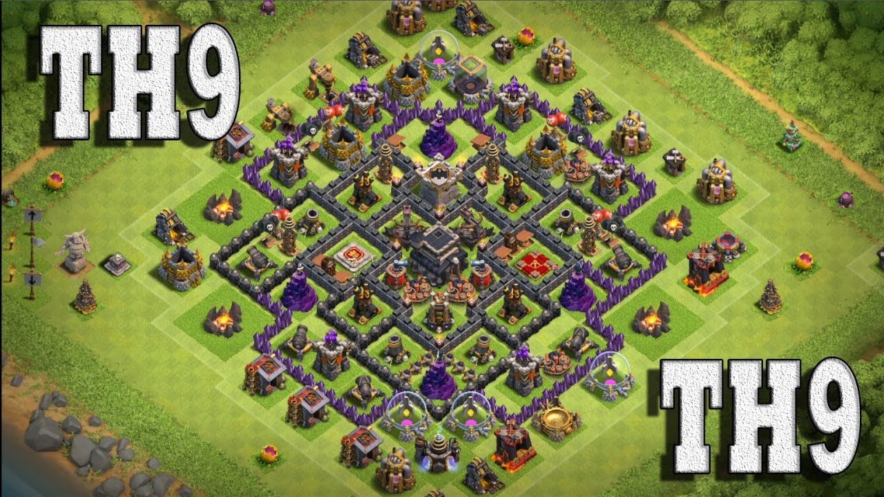 Diseño de aldea ayuntamiento nivel 9 GUERRA DE CLANES/WAR BASE/TORRE BOMBARDERA 2016 YouTube Diseño de aldea ayuntamiento nivel 9 GUERRA DE CLANES/WAR BASE/TORRE BOMBARDERA 2016 YouTube