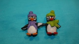 Урок №8 Пингвины магниты из полимерной глины. Мастер класс. Polymer clay Урок №8 Пингвины магниты из полимерной глины. Мастер класс. Polymer clay