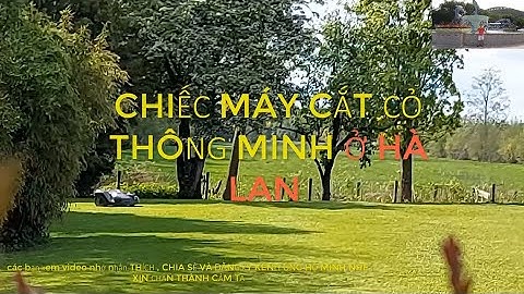 CHIẾC MÁY CẮT CỎ THÔNG MINH  TỰ ĐỘNG Ở HÀ LAN |  PHUONG VLOG