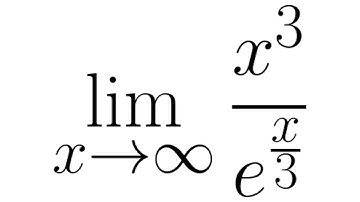 Limit of x^3/e^(x/3) as x approaches infinity