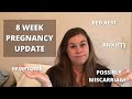 8 WEEK PREGNANCY UPDATE \\ BED REST AT 8 WEEKS - BLEEDING AT 8 WEEKS PREGNANT