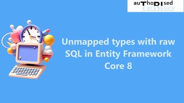 Unmapped types with raw SQL in Entity Framework Core 8