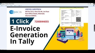 e-invoice auto generate from Tally.ERP9 (english)
