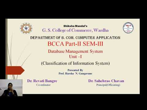 BCCA Sem 3 - Database Management System : Lecture 5 - YouTube