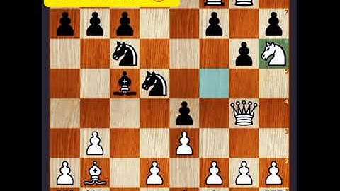 Nimzo - Larsen attack Chess traps.  #shorts