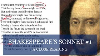 Shakespeare's Sonnet #1: A Close Reading