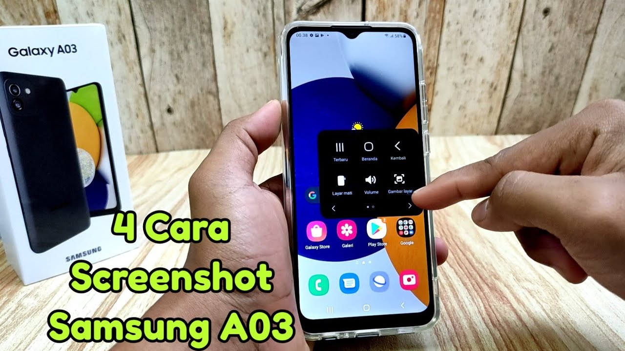 Cara Screenshot HP Samsung A03 YouTube