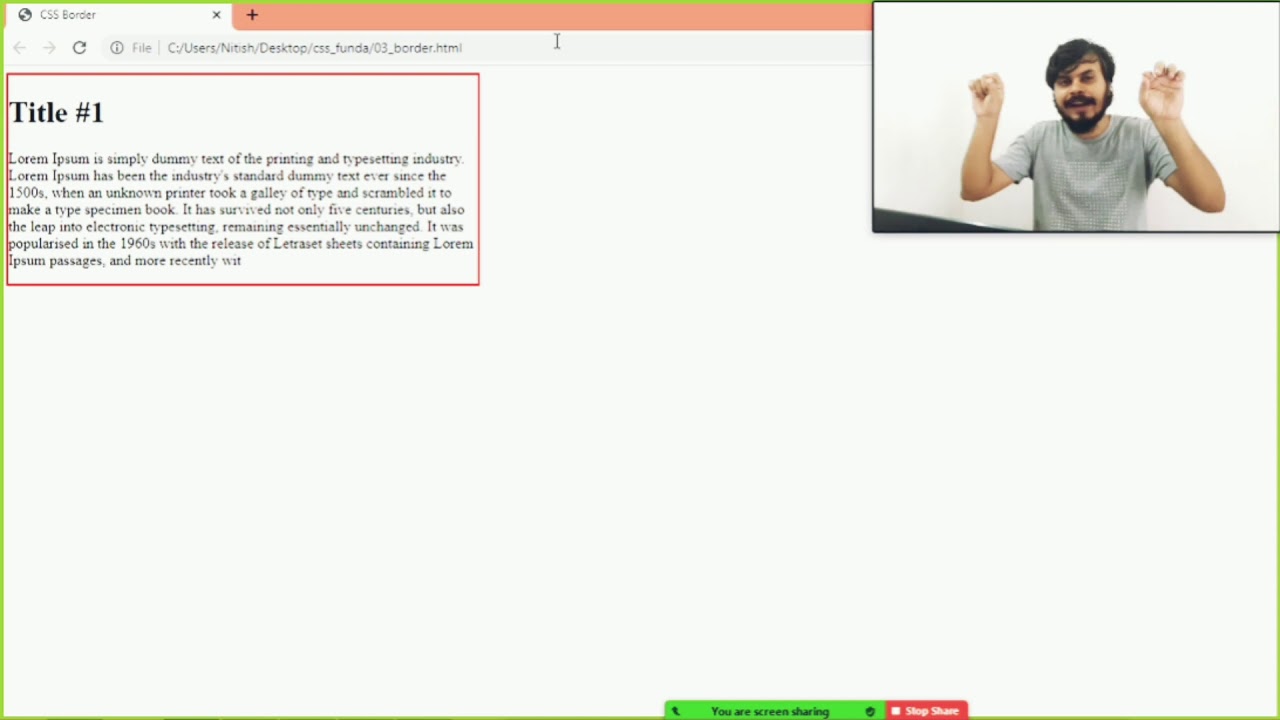 CSS Border Property - YouTube