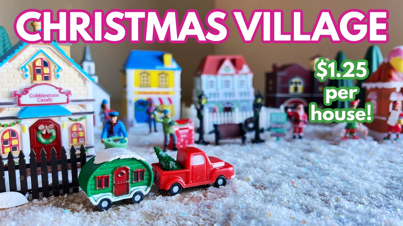 Our Christmas Village from Dollar Tree