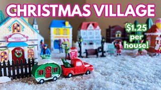 Dollar Tree Christmas Village 2022 That Lights Up!