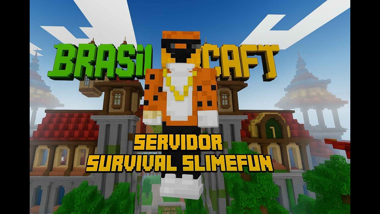 MELHOR SERVIDOR SURVIVAL SLIMEFUN MINECRAFT 1.21.8 ( @BrasilCraft )
