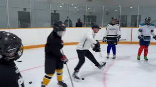 Skating Agility with Puck Control Drills at the March Break Camps
