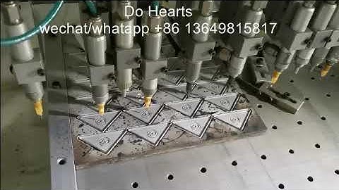 32 cavity automatic soft pvc rubber label patch making machine