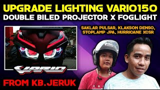 Double biled projie Honda Vario150 milik Om Fadil dari Kebon Jeruk