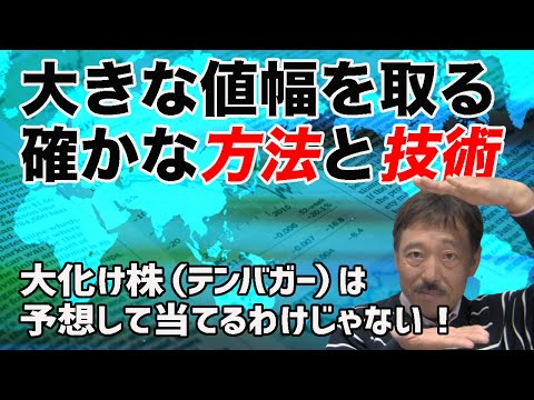 【株 投資戦略 投資スキル】大きな値幅を取る具体的手法と技術