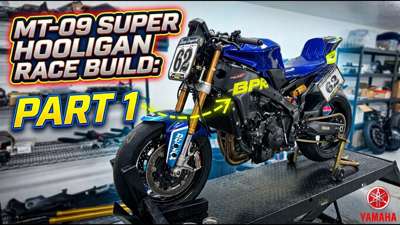 Yamaha MT-09 Super Hooligan Race Bike Build Part 1